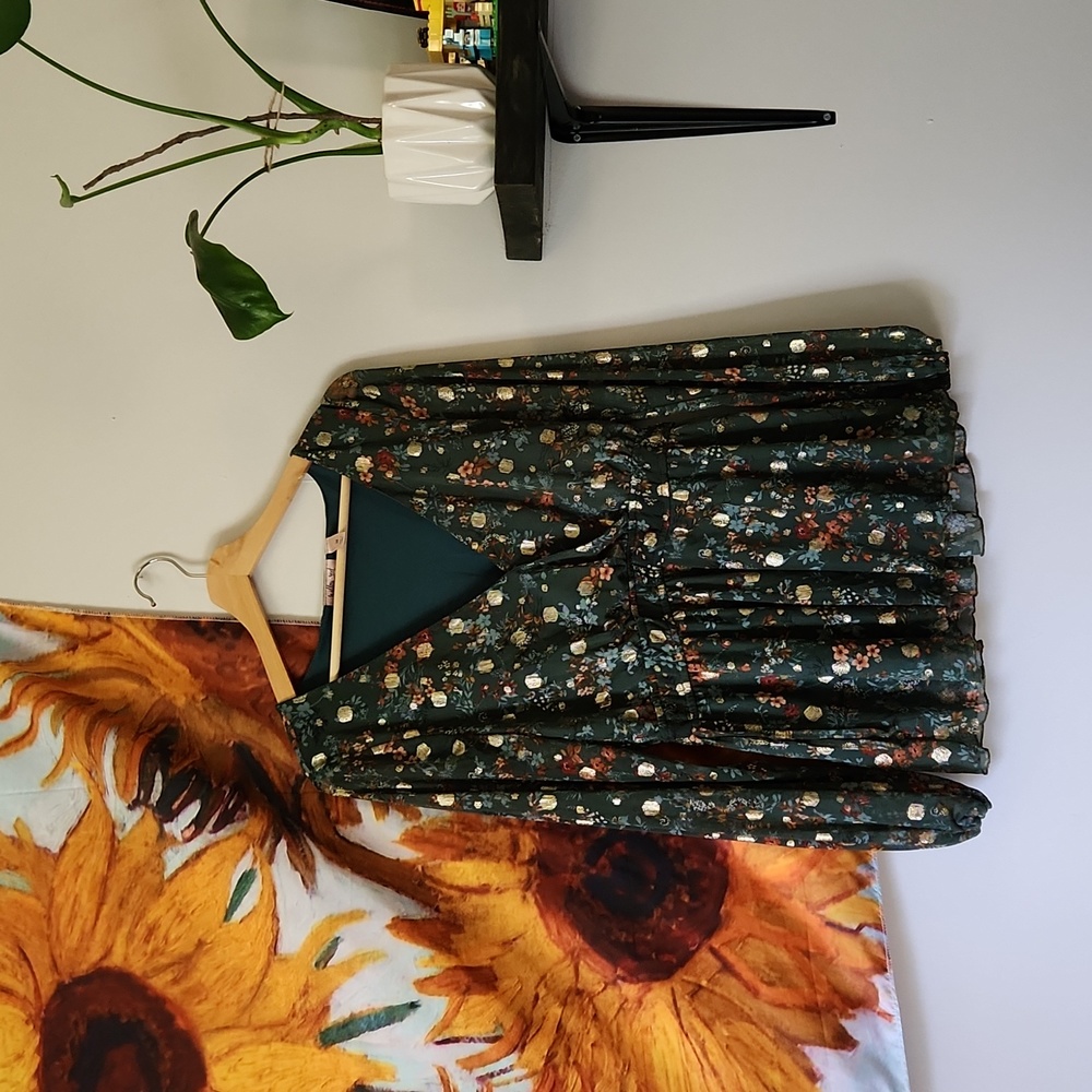 Willow + Root Womens Floral Blouse